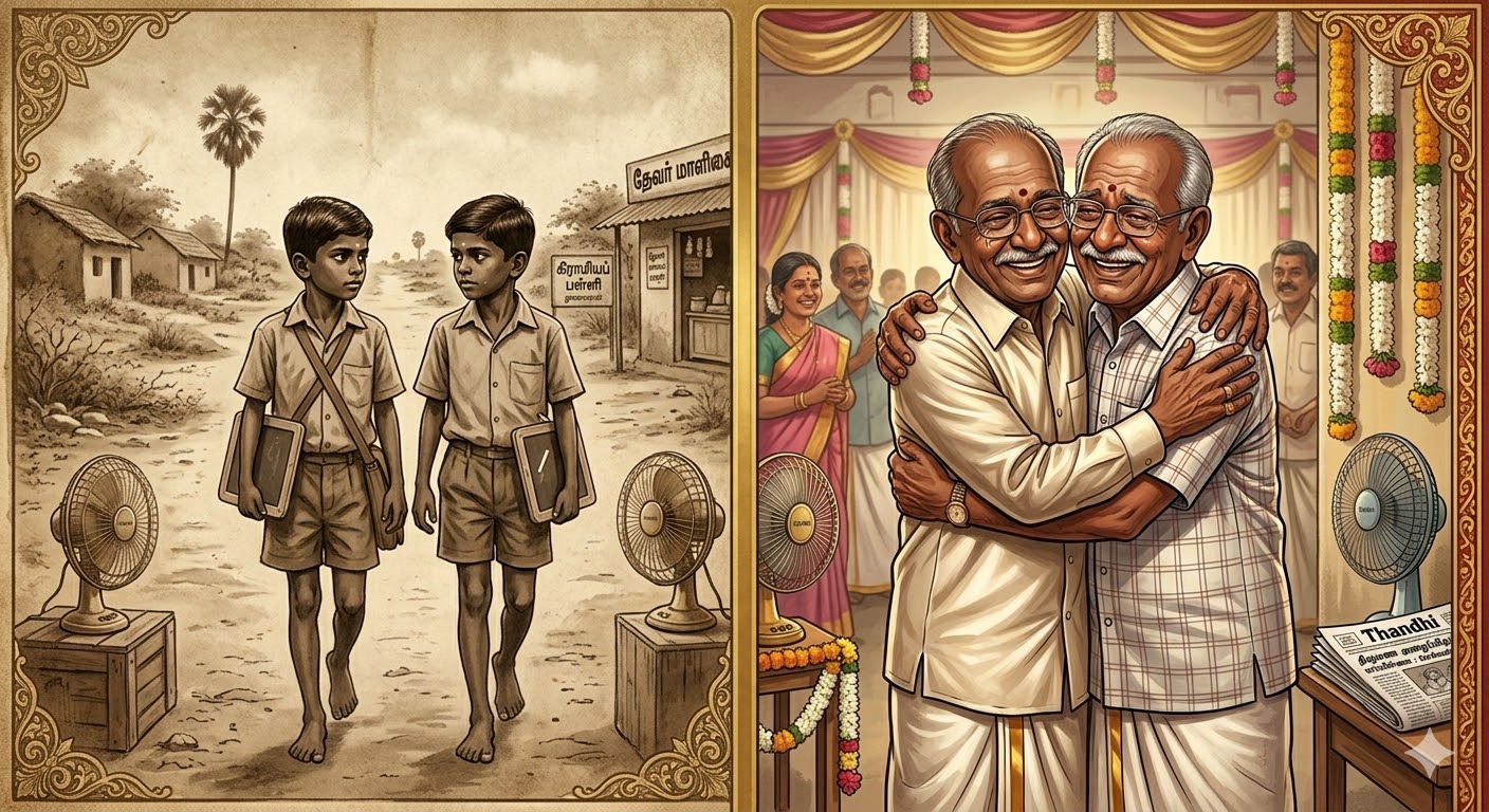 கார்த்தியும் மூர்த்தியும் ஒண்ணா படிச்சவங்க!